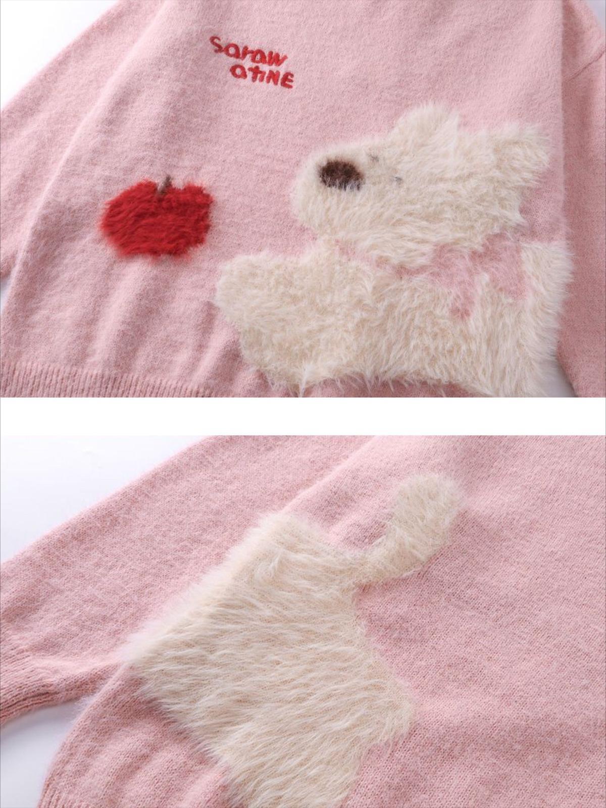 Vintage Cartoon Little Dog Leisure Sweater