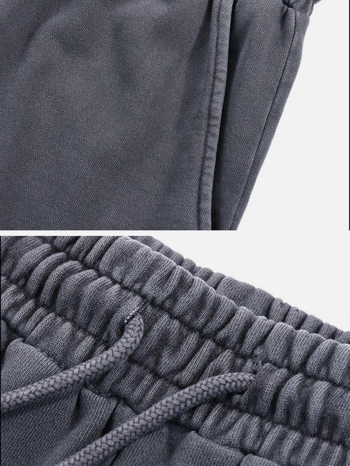 Vintage Casual Drawstring Shorts