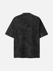 Vintage Cross Figure Print T-Shirt