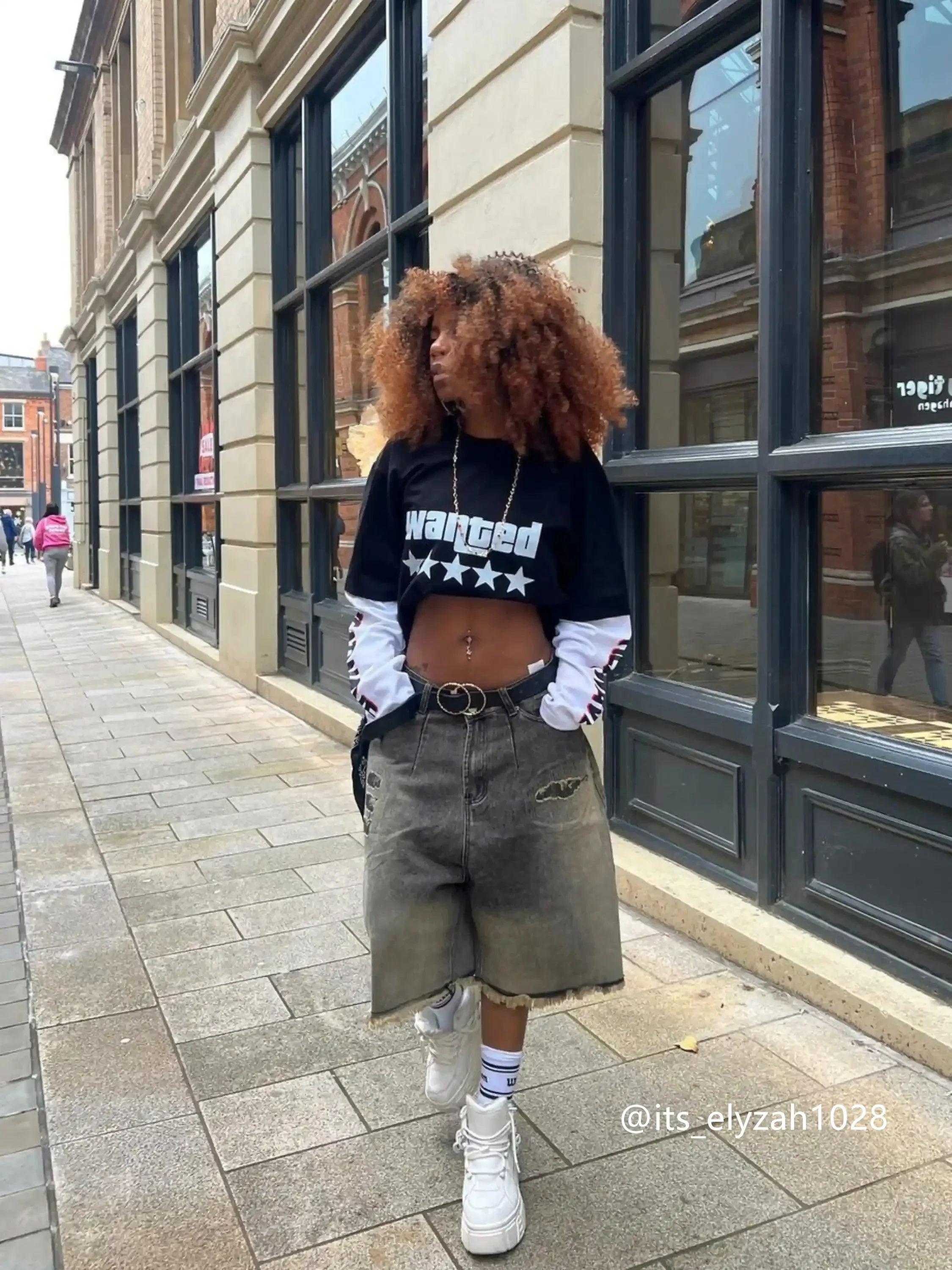 Vintage Distressed Denim Gradient Shorts