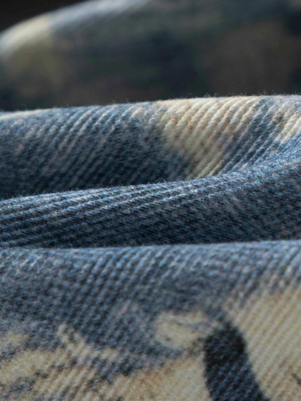 Vintage Distressed Print "Ripped" Jeans