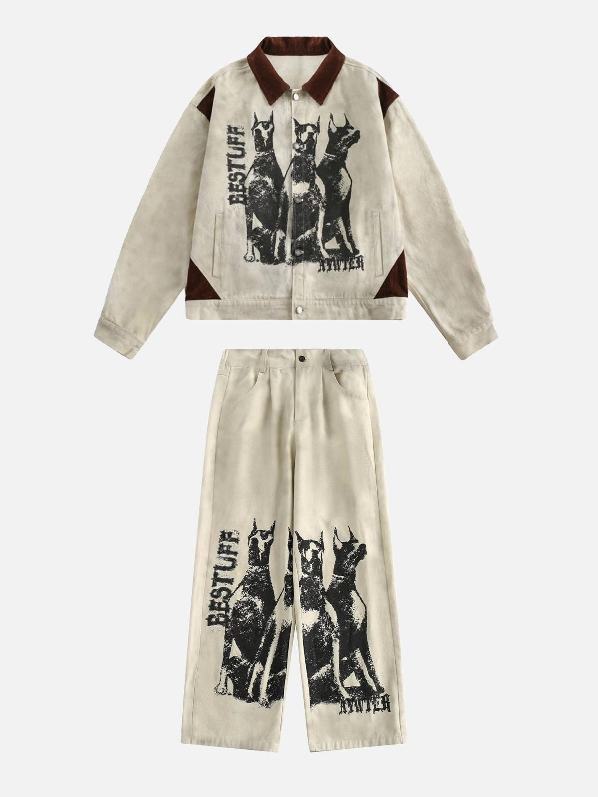 Vintage Doberman Graphic Jacket
