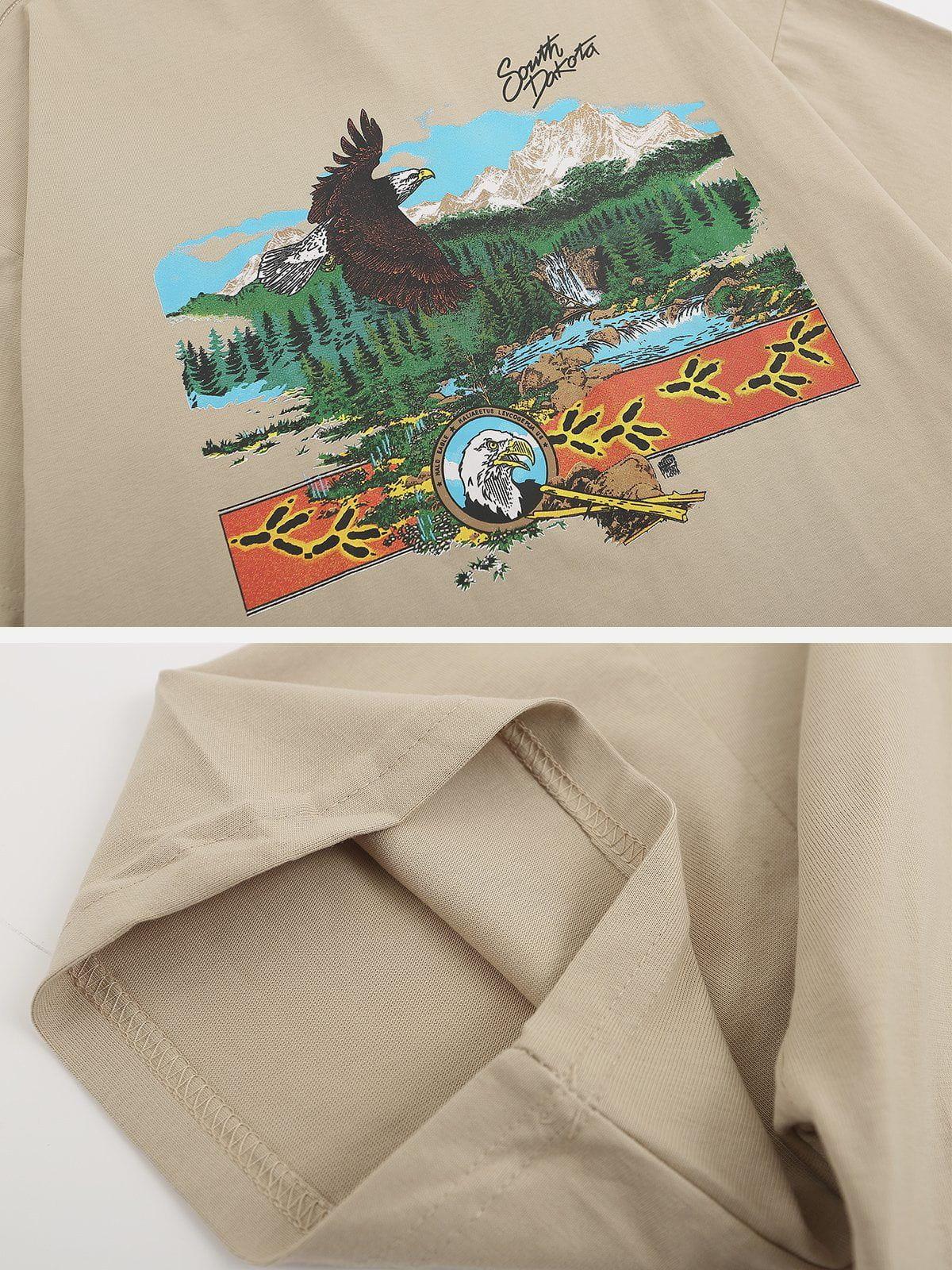 Vintage Eagle Print Tee