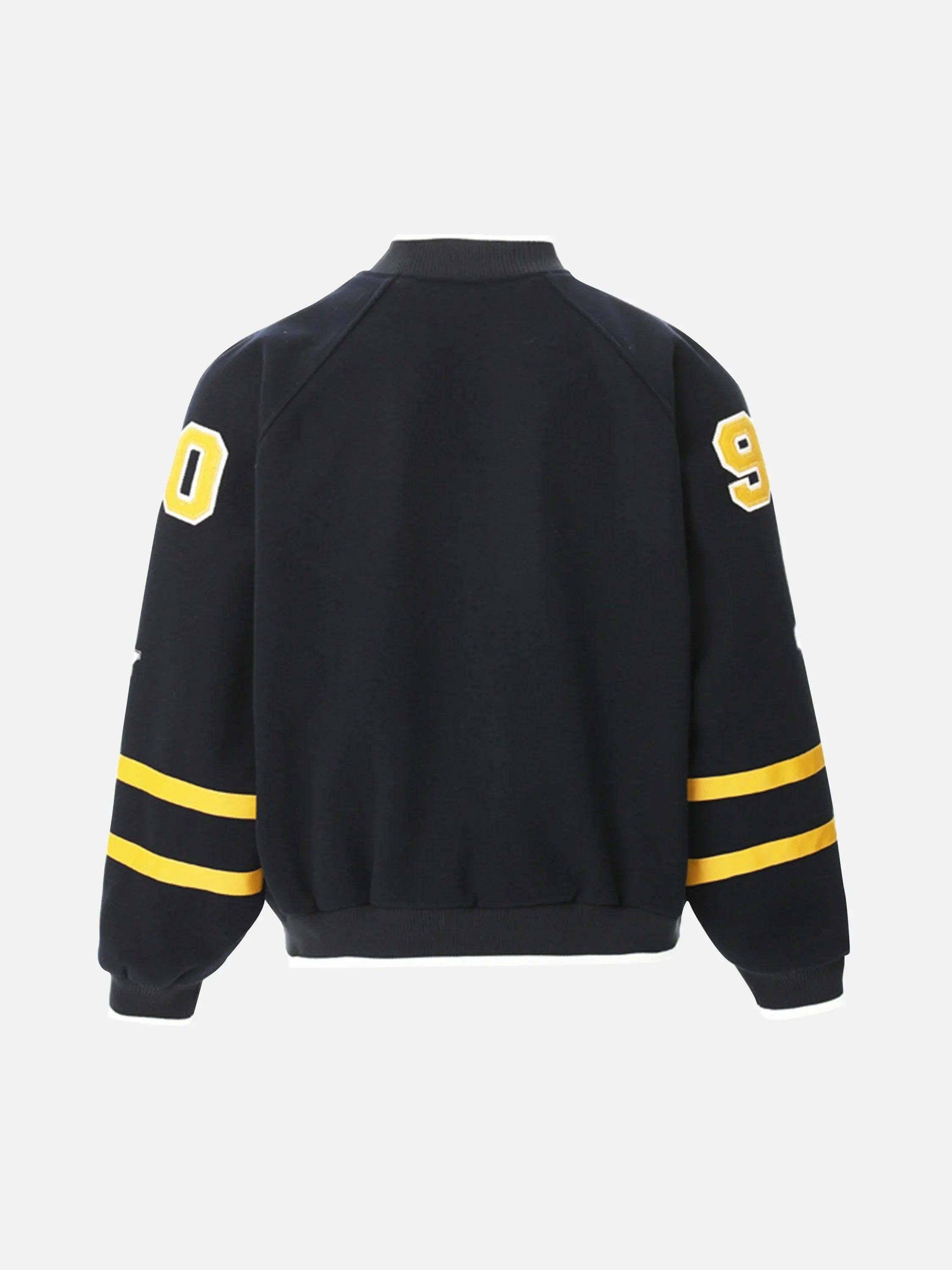 Vintage Embroidered Varsity Baseball Jacket