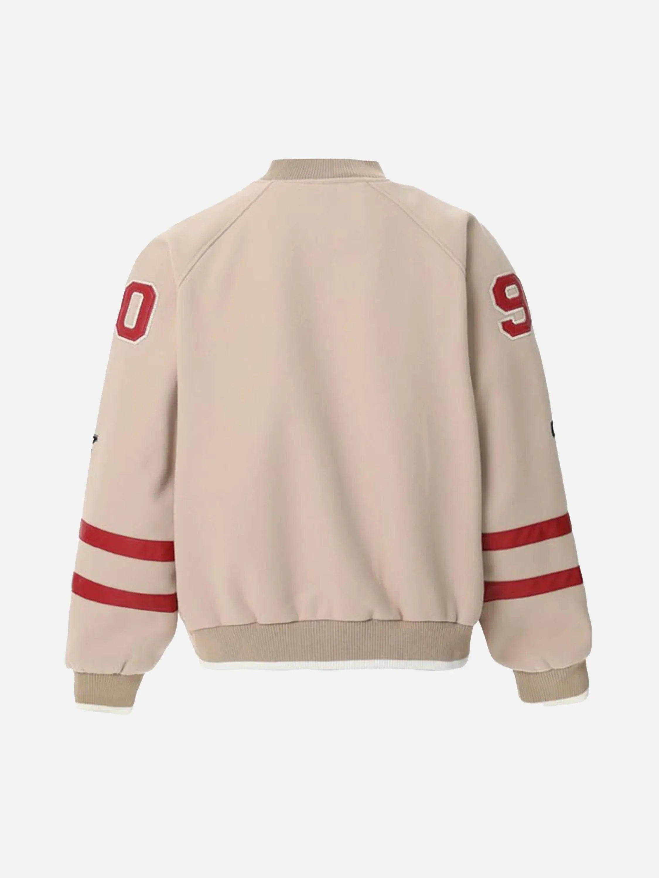 Vintage Embroidered Varsity Baseball Jacket