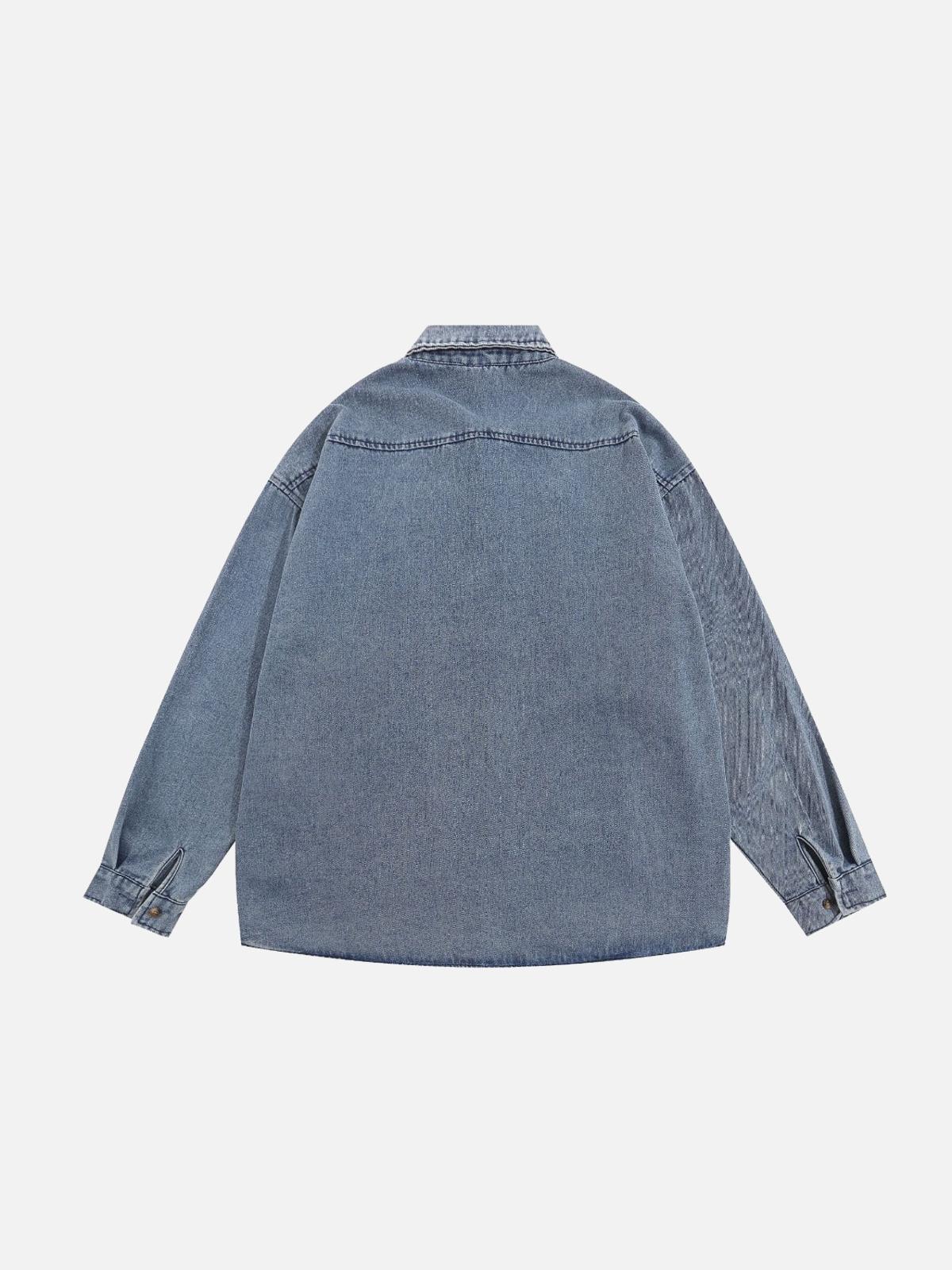 Vintage Embroidery Cowboy Shirt