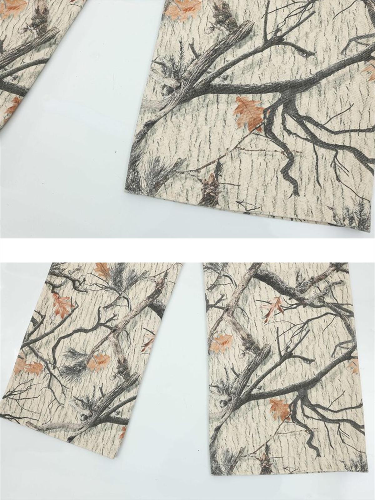 Vintage Fallen Leaves Jeans