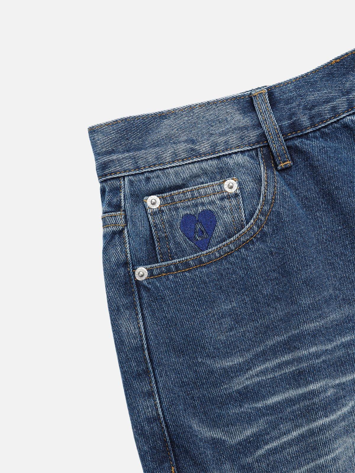 Vintage Folds Loose Jeans
