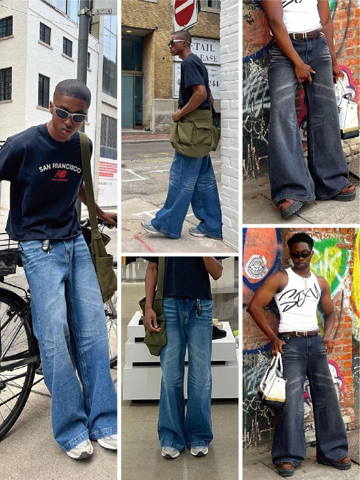 Vintage Folds Loose Jeans