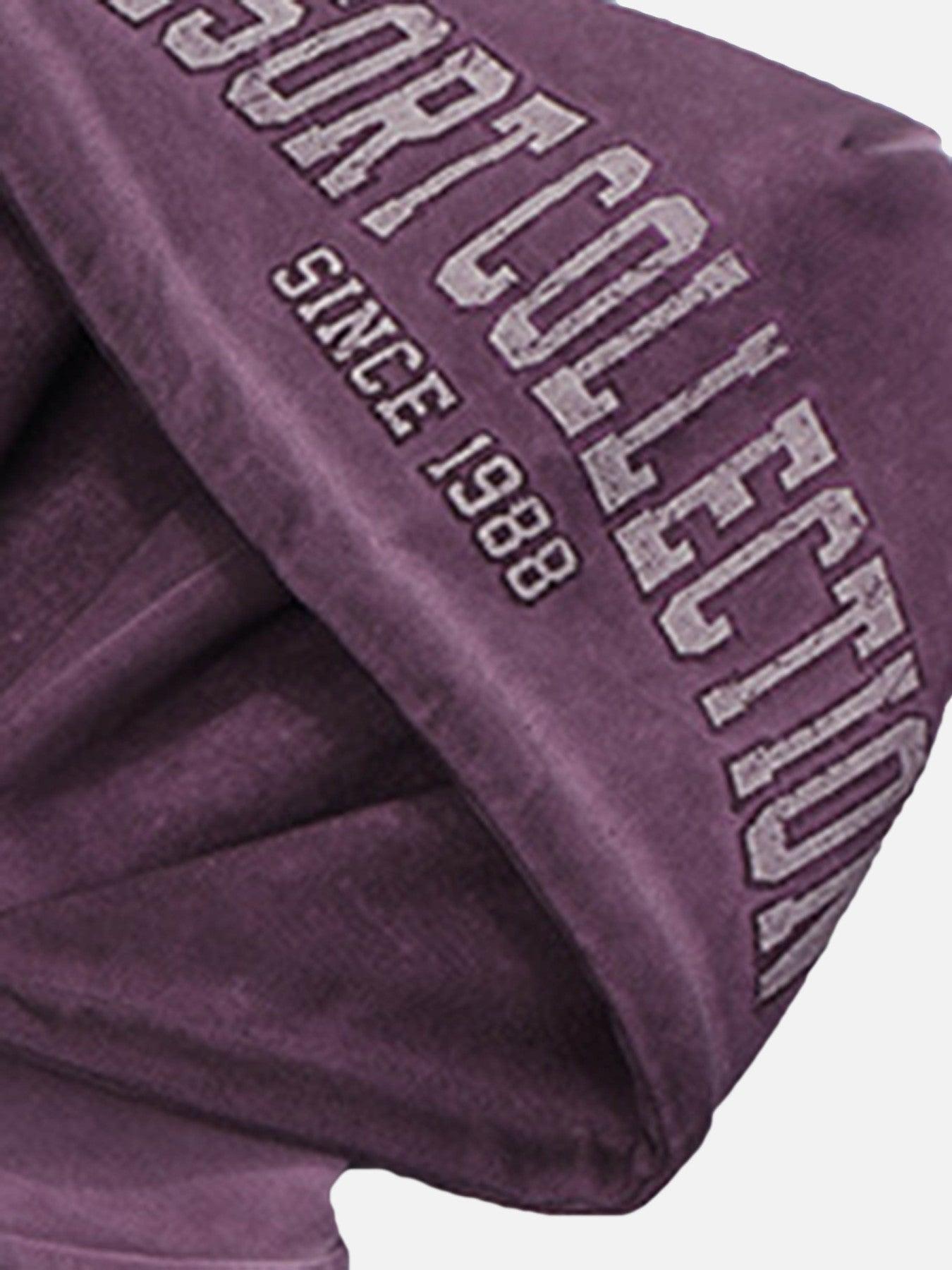 Vintage Gradient Hooded Loose Sweatshirt