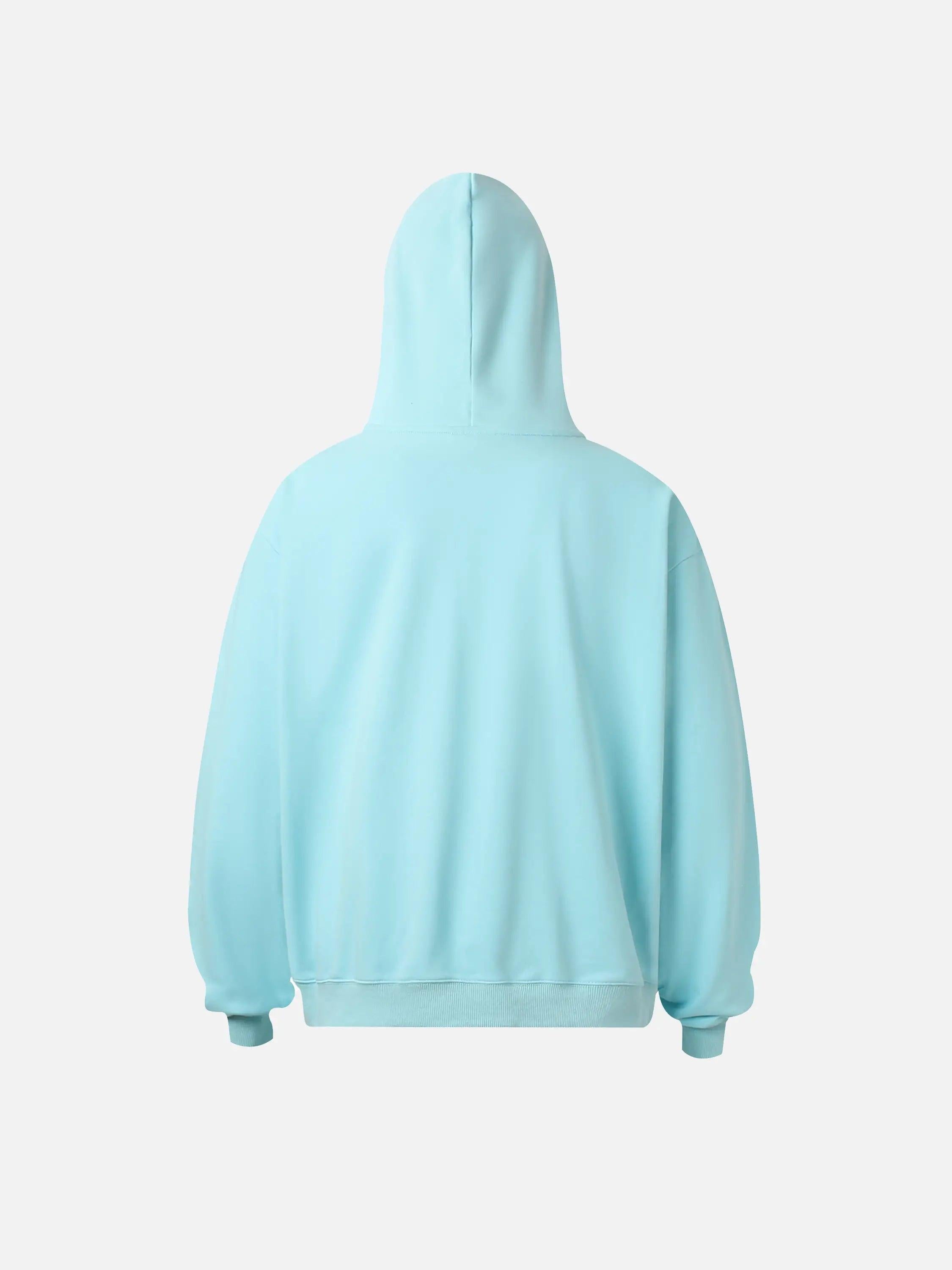 Vintage Heart Print Hoodie