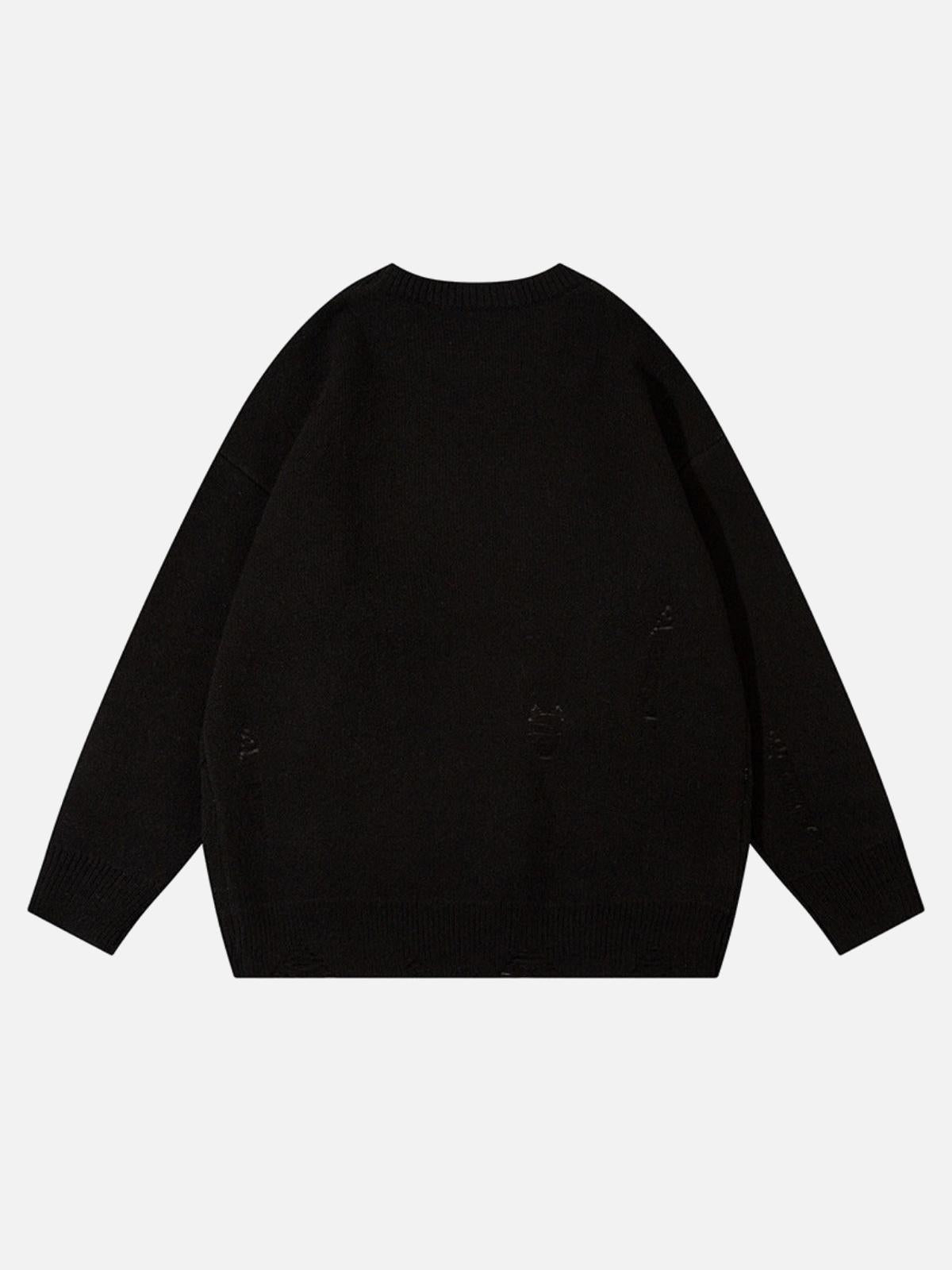 Vintage High Street Ripped Butterfly Sweater