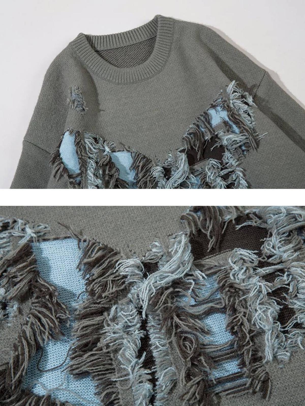 Vintage High Street Ripped Butterfly Sweater