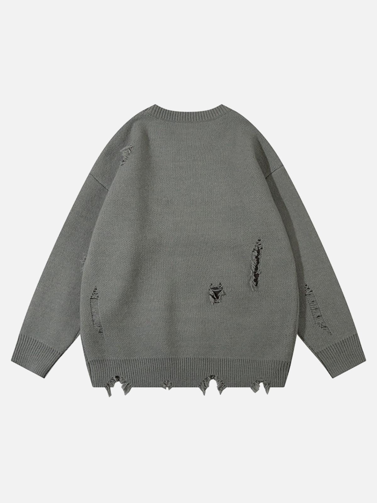 Vintage High Street Ripped Butterfly Sweater