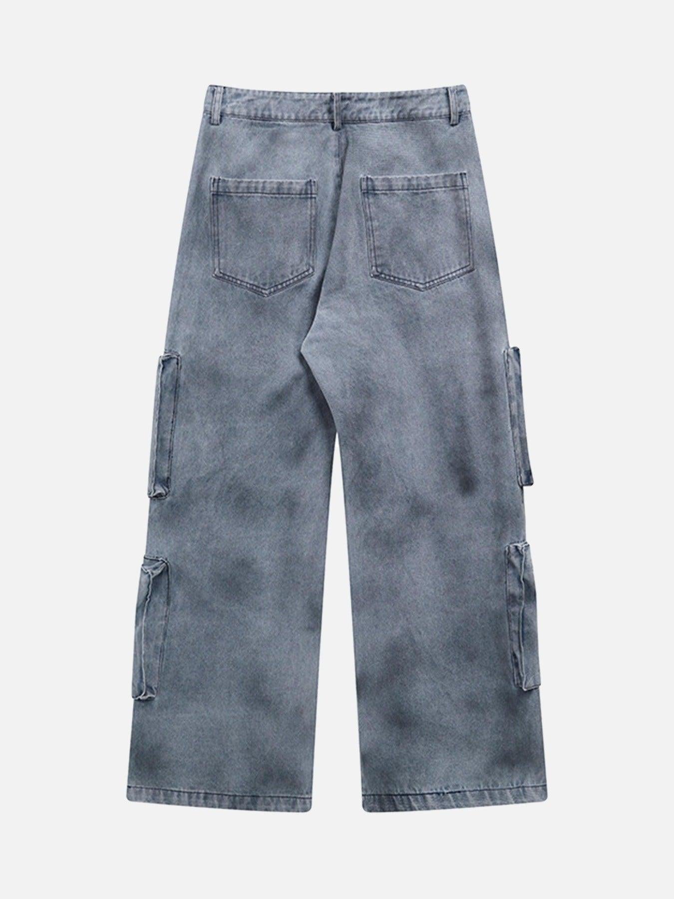Vintage Jet Multi-Pocket Workwear Jeans