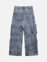 Vintage Jet Multi-Pocket Workwear Jeans