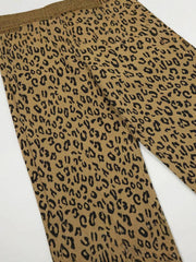 Vintage Leopard Lettering Print Pants