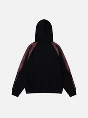 Vintage Letter Print Hip-Hop Hoodie