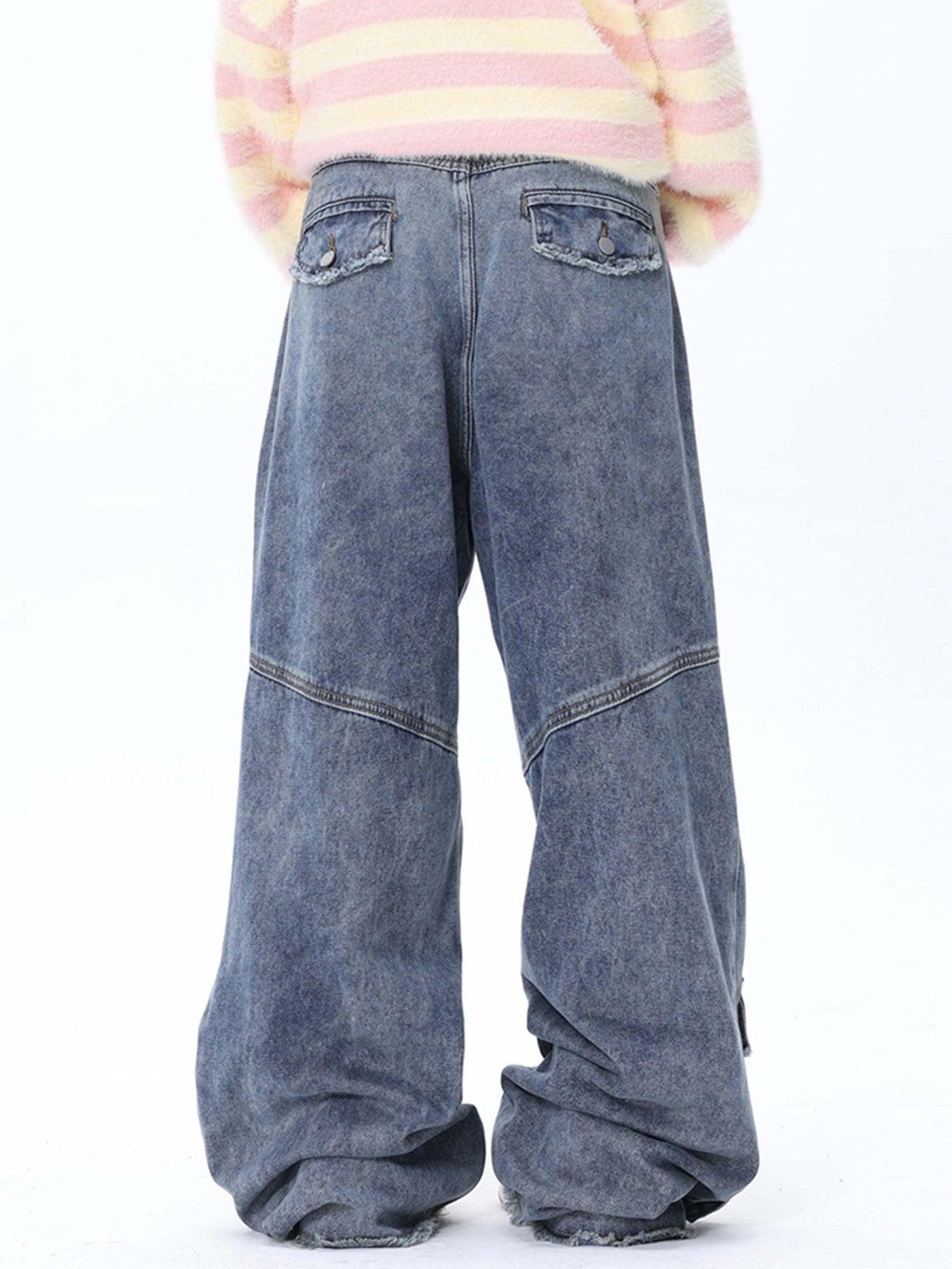 Vintage Multi-Pocket Workwear Jeans