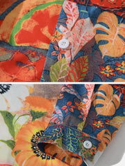 Vintage Print Long-Sleeved Shirt