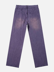 Vintage Solid Gradient Jeans