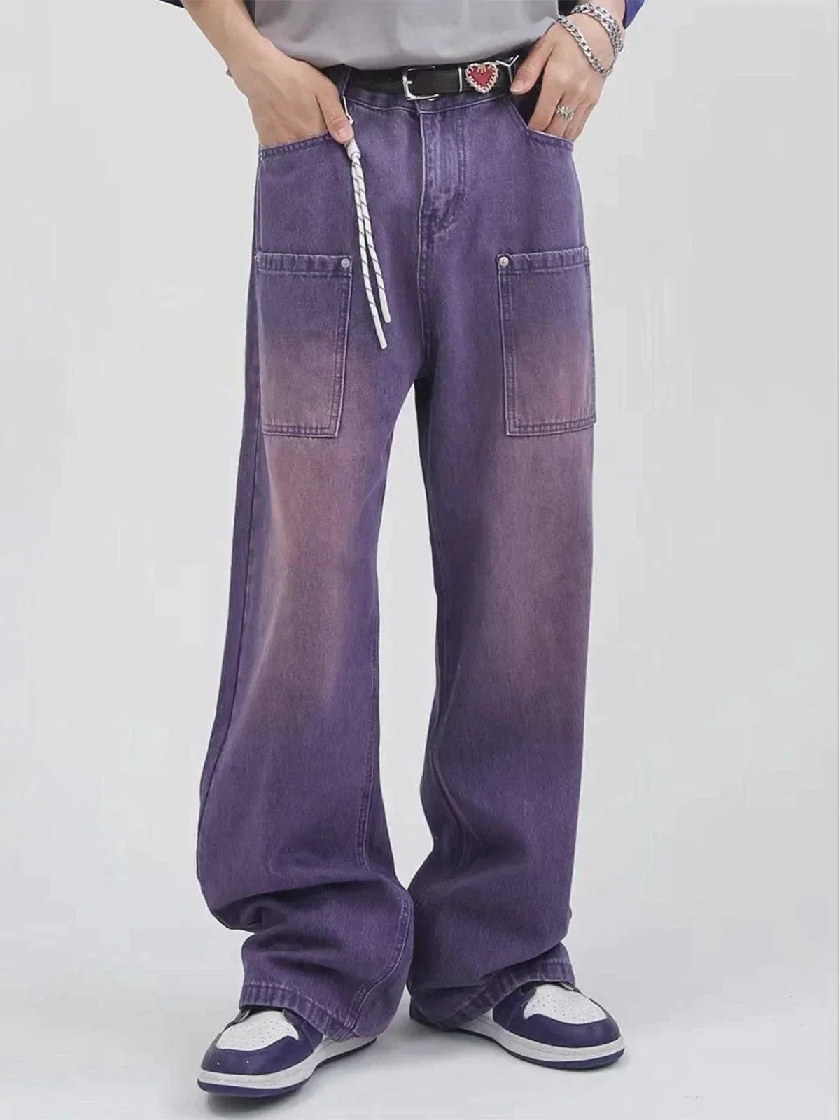 Vintage Solid Gradient Jeans