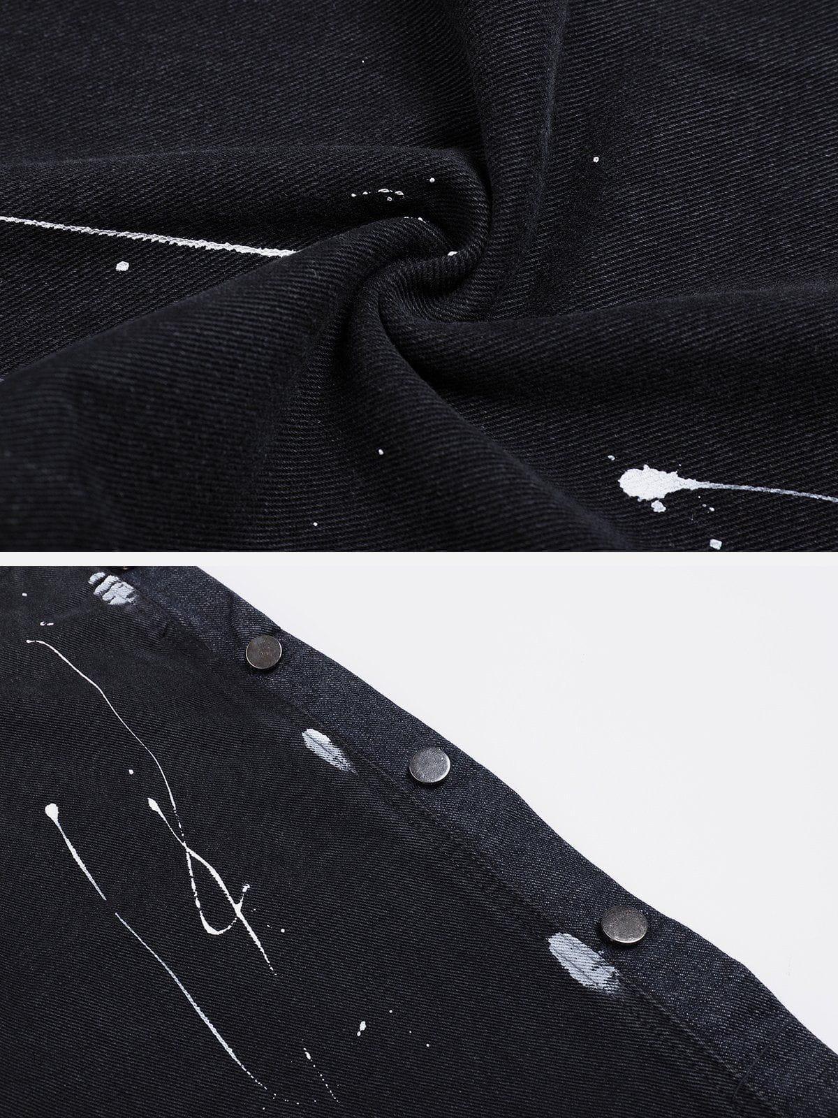 Vintage Splash Ink Breasted Jeans