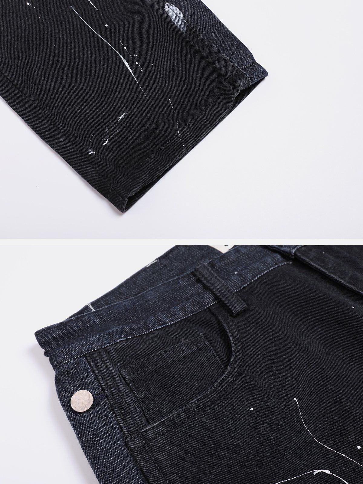 Vintage Splash Ink Breasted Jeans