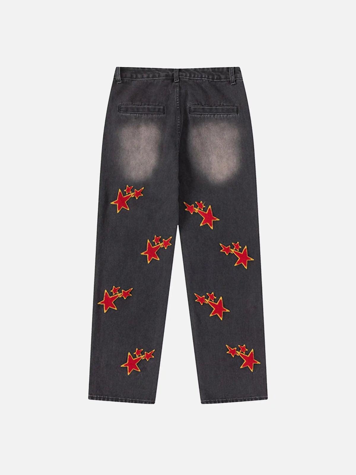 Vintage Star Embroidered Jeans