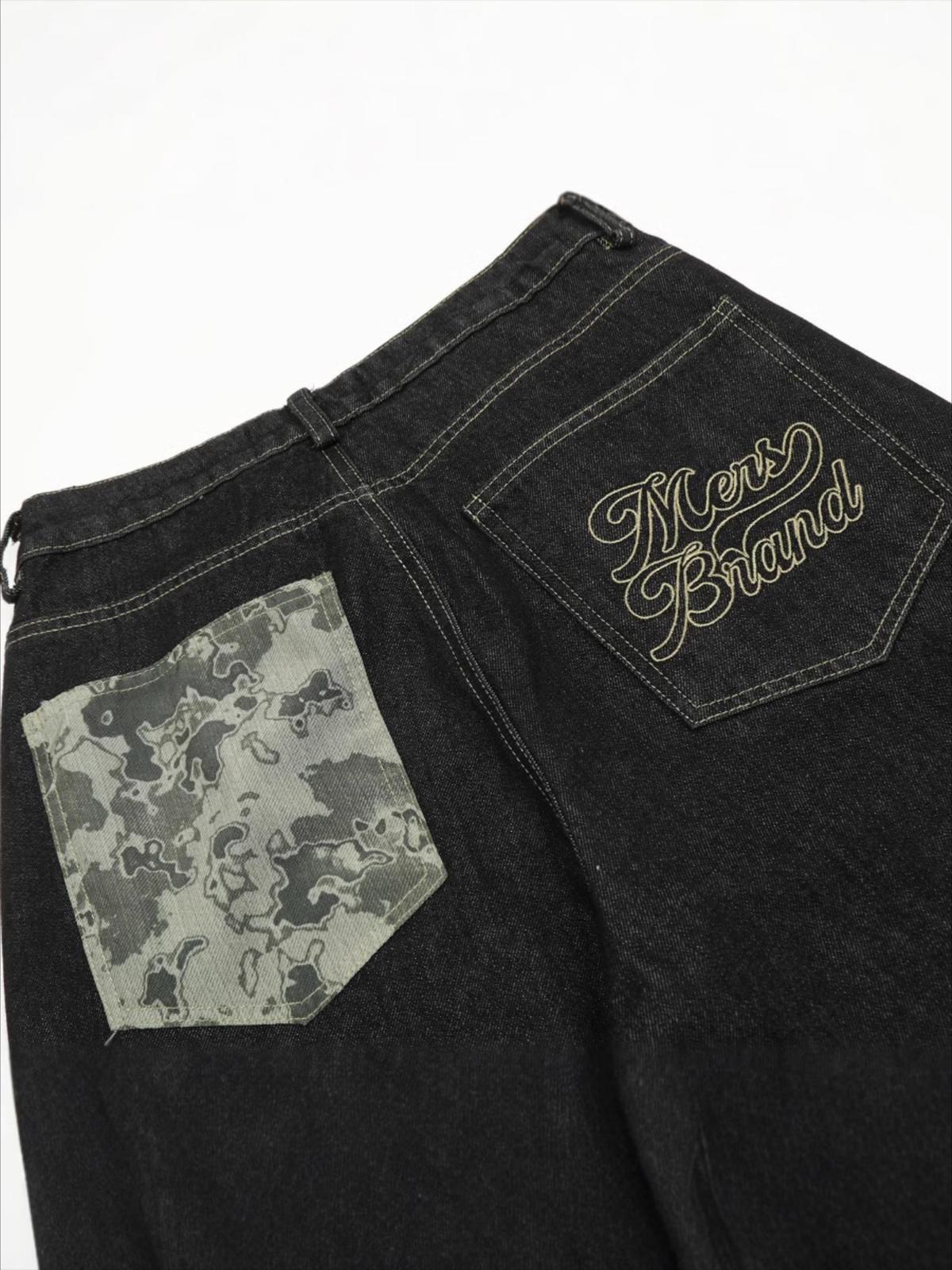 Vintage Straight Leg Rolled Hem Jeans