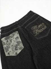 Vintage Straight Leg Rolled Hem Jeans