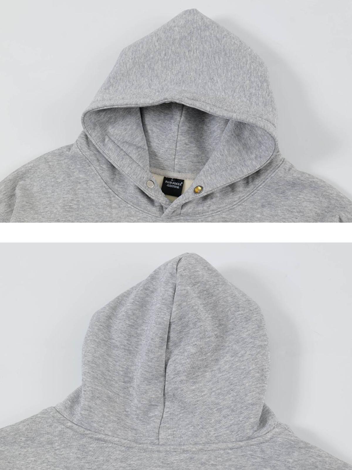 Vintage Street Minimalistic Letter Leisure Hoodie