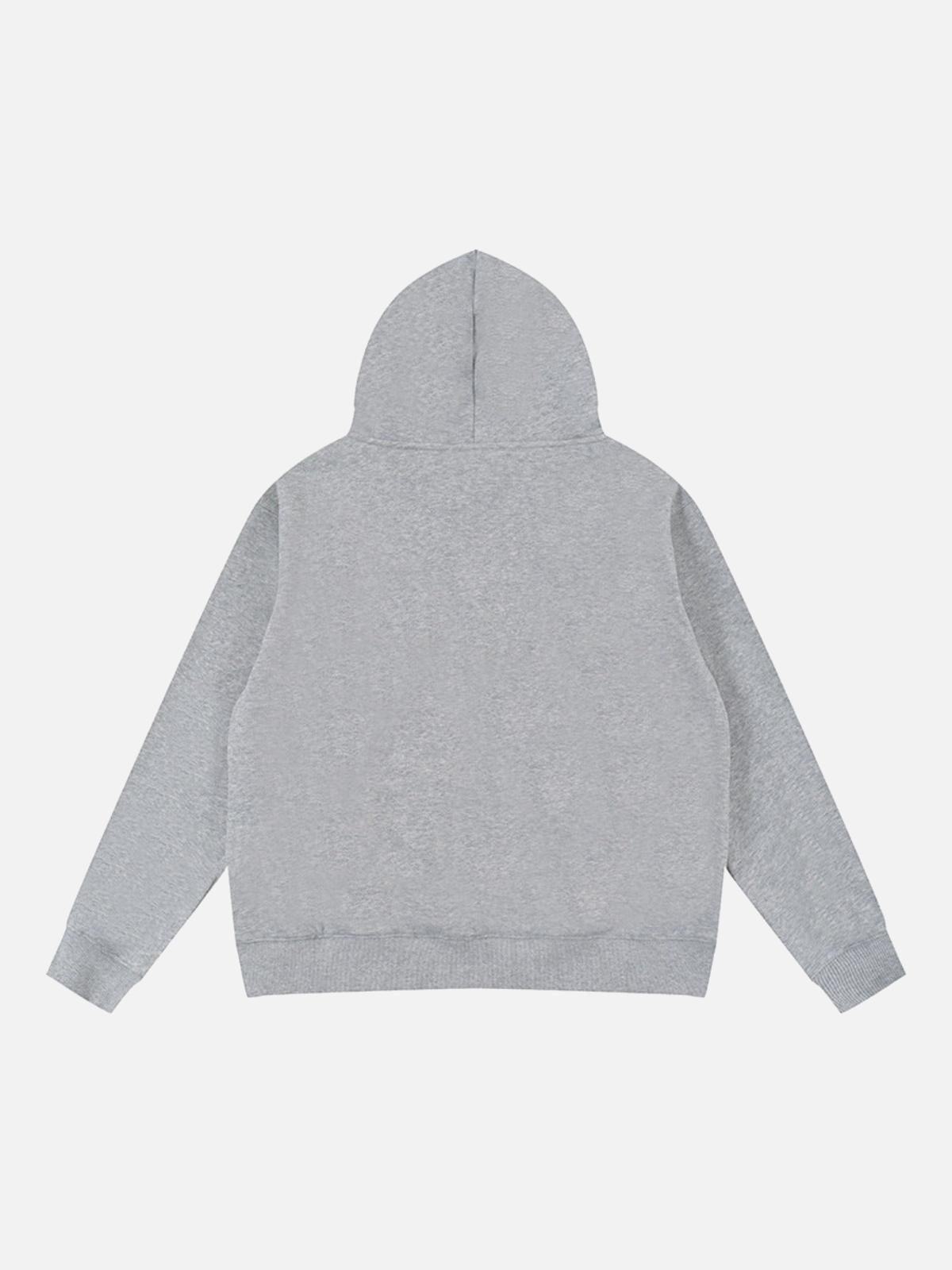 Vintage Street Minimalistic Letter Leisure Hoodie