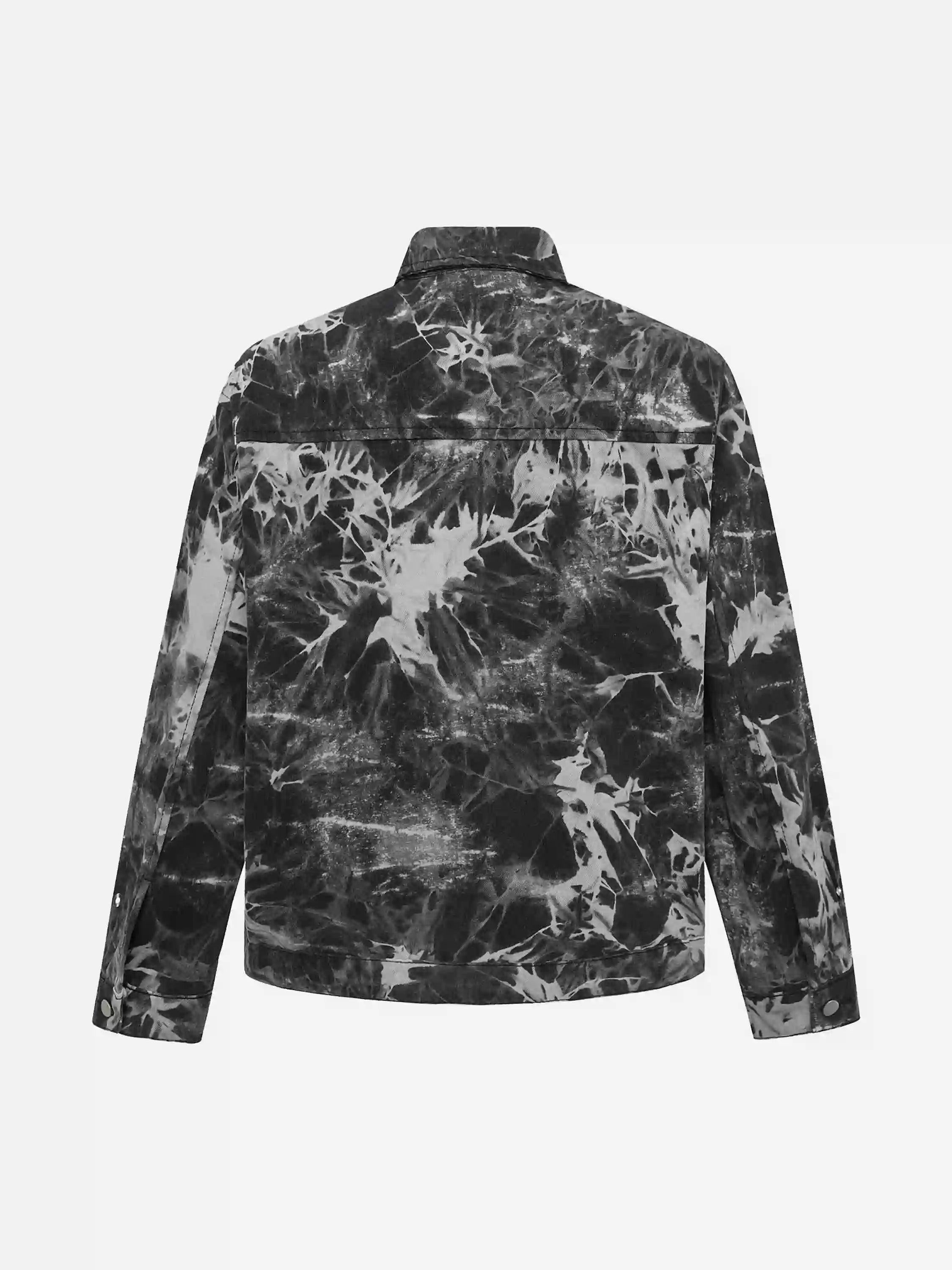 Vintage Tie-Dye Denim Jacket