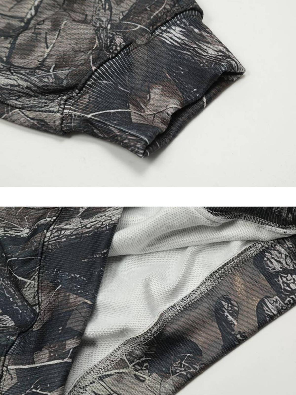 Vintage Tree Camouflage Full Print Hoodie