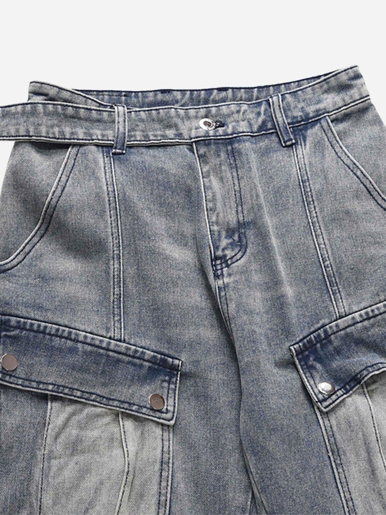 Vintage Washed And Frayed Baggy Jeans