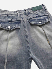 Vintage Washed And Frayed Baggy Jeans