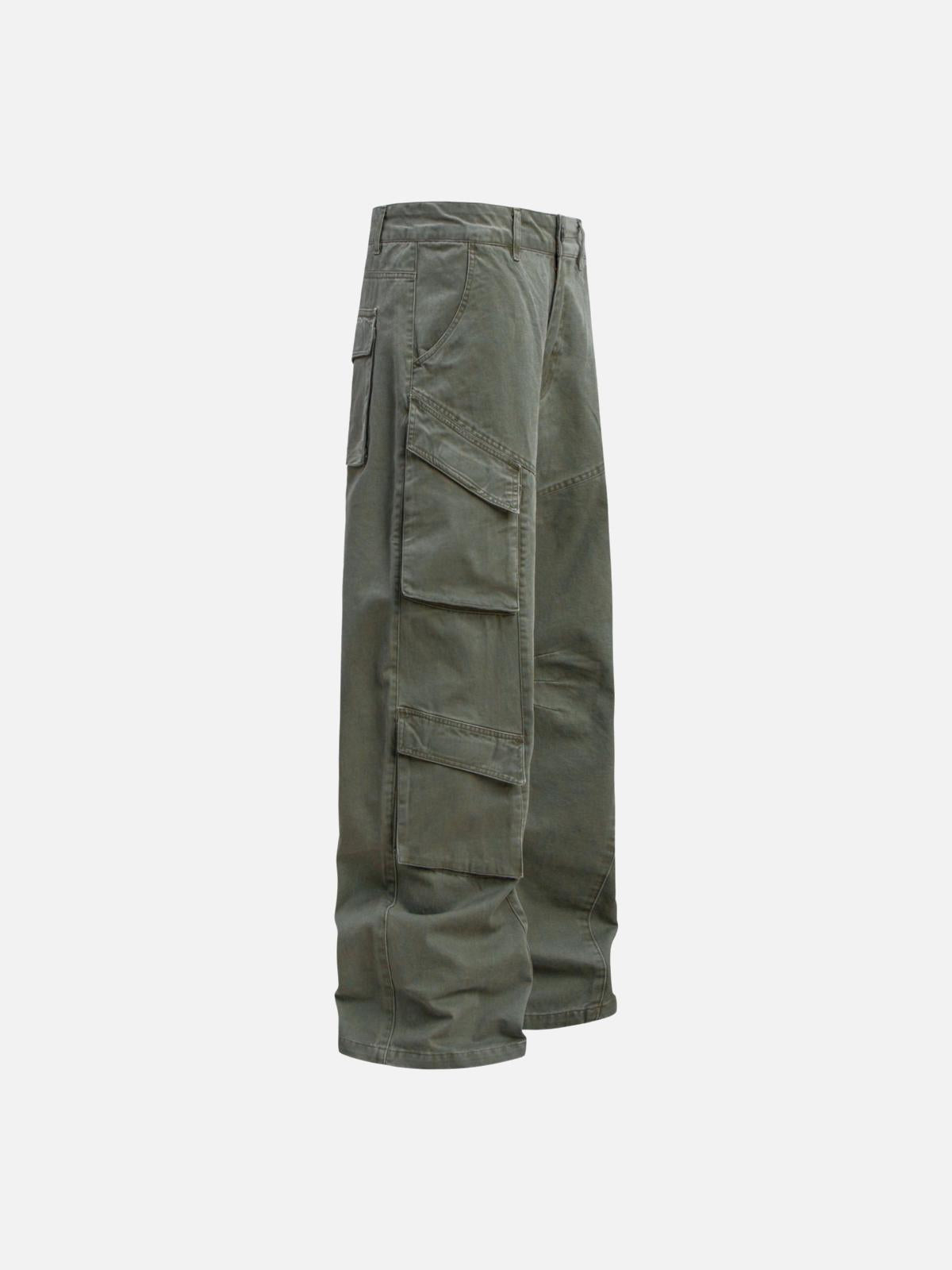 Vintage Washed Distressed Cargo Pants