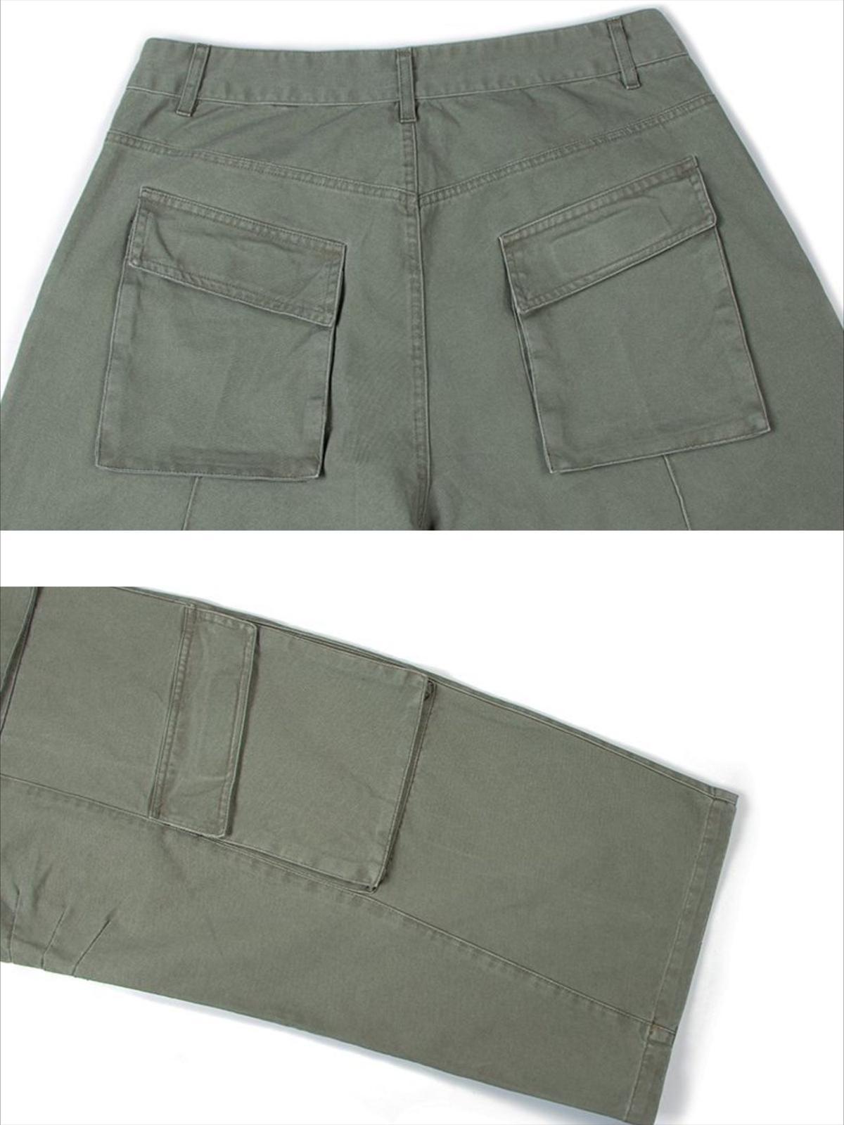 Vintage Washed Distressed Cargo Pants