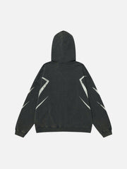 Vintage Washed Distressed Hoodie