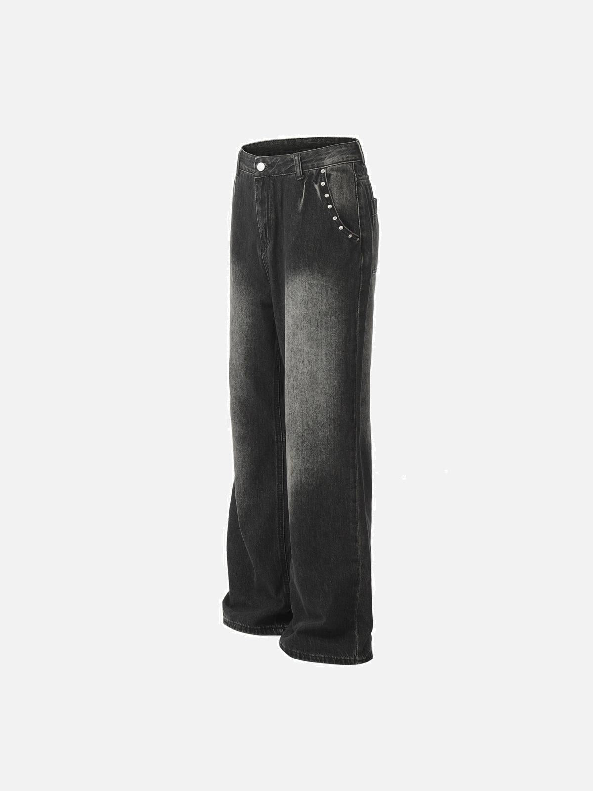 Vintage Washed Distressed Jeans