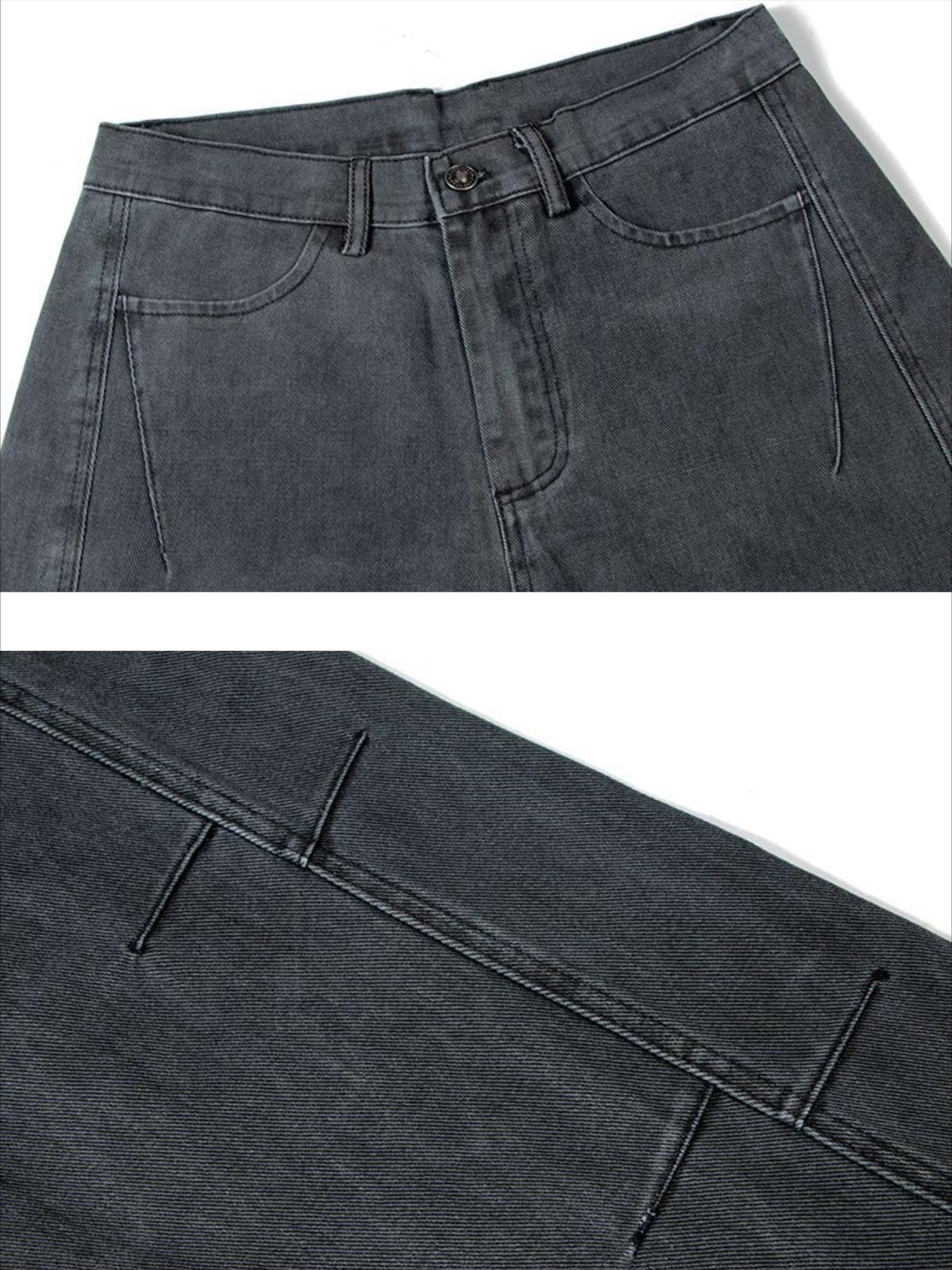 Vintage Washed Distressed Jeans