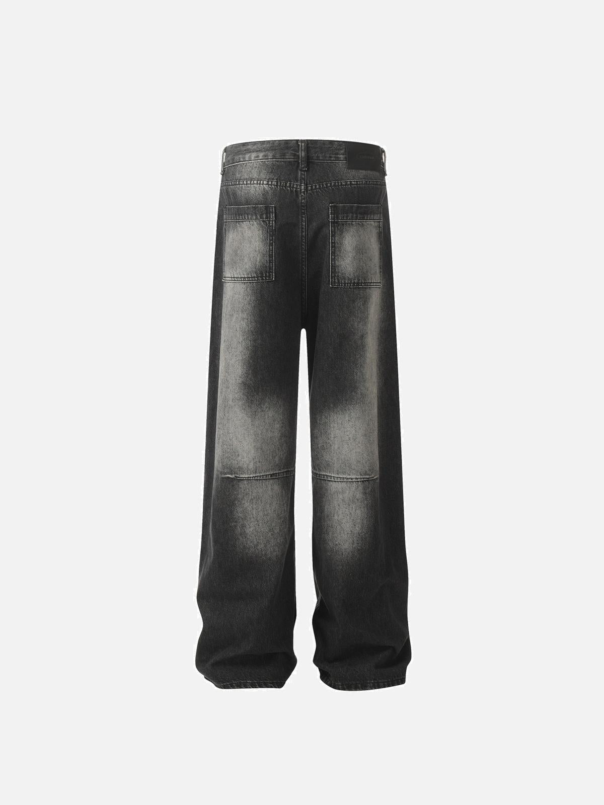 Vintage Washed Distressed Jeans