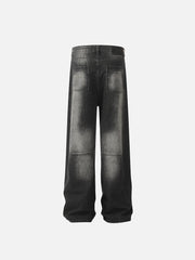Vintage Washed Distressed Jeans
