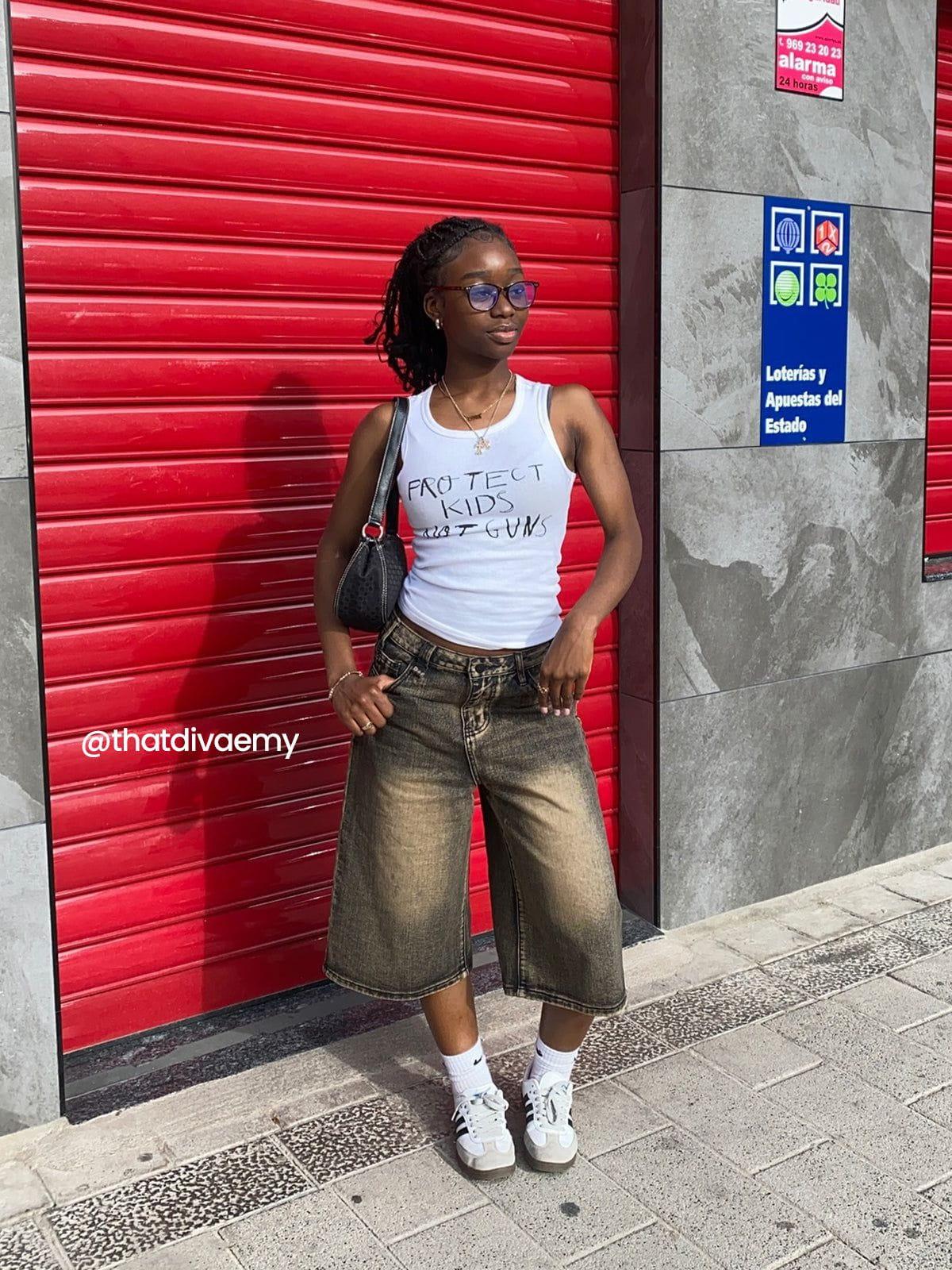 Vintage Washed Longline Jorts