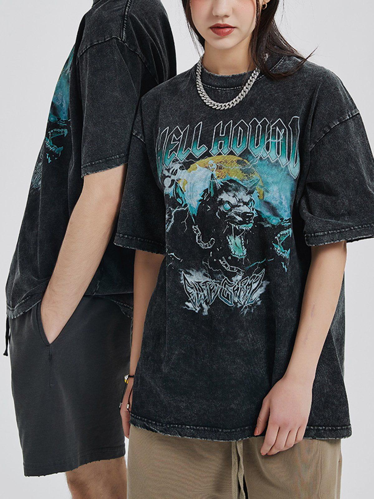 Vintage Washed Print Tee