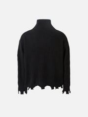 Vintage Worn Loose zipper Sweater