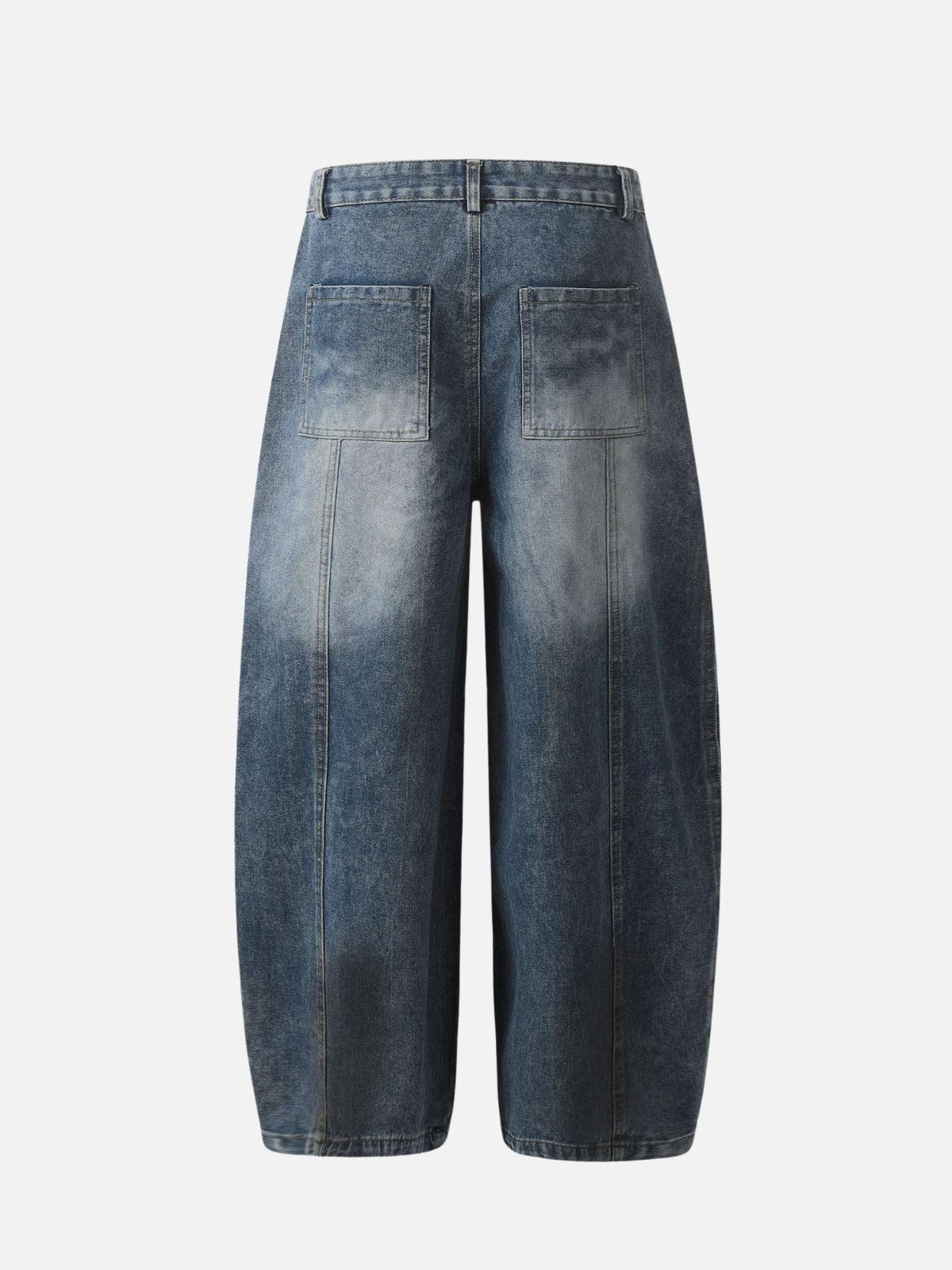 Washed Barrel Loose Jeans