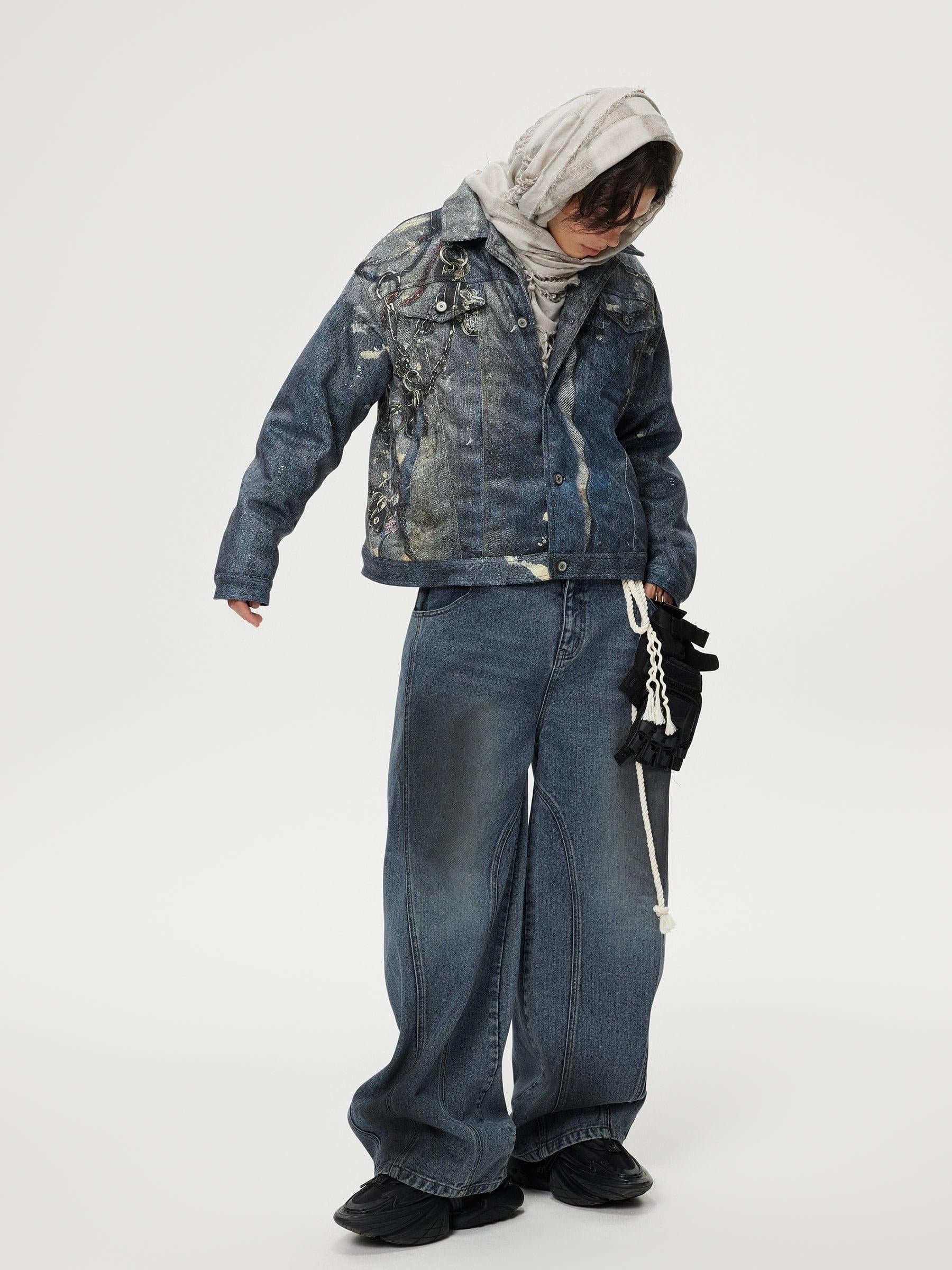 Washed Barrel Loose Jeans