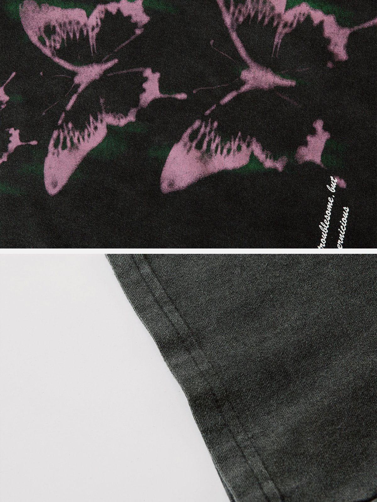 Washed Butterfly Graphic Tee